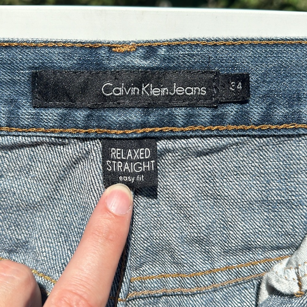 Calvin Klein jeans men’s relaxed, straight 34/32 - Picture 2 of 4